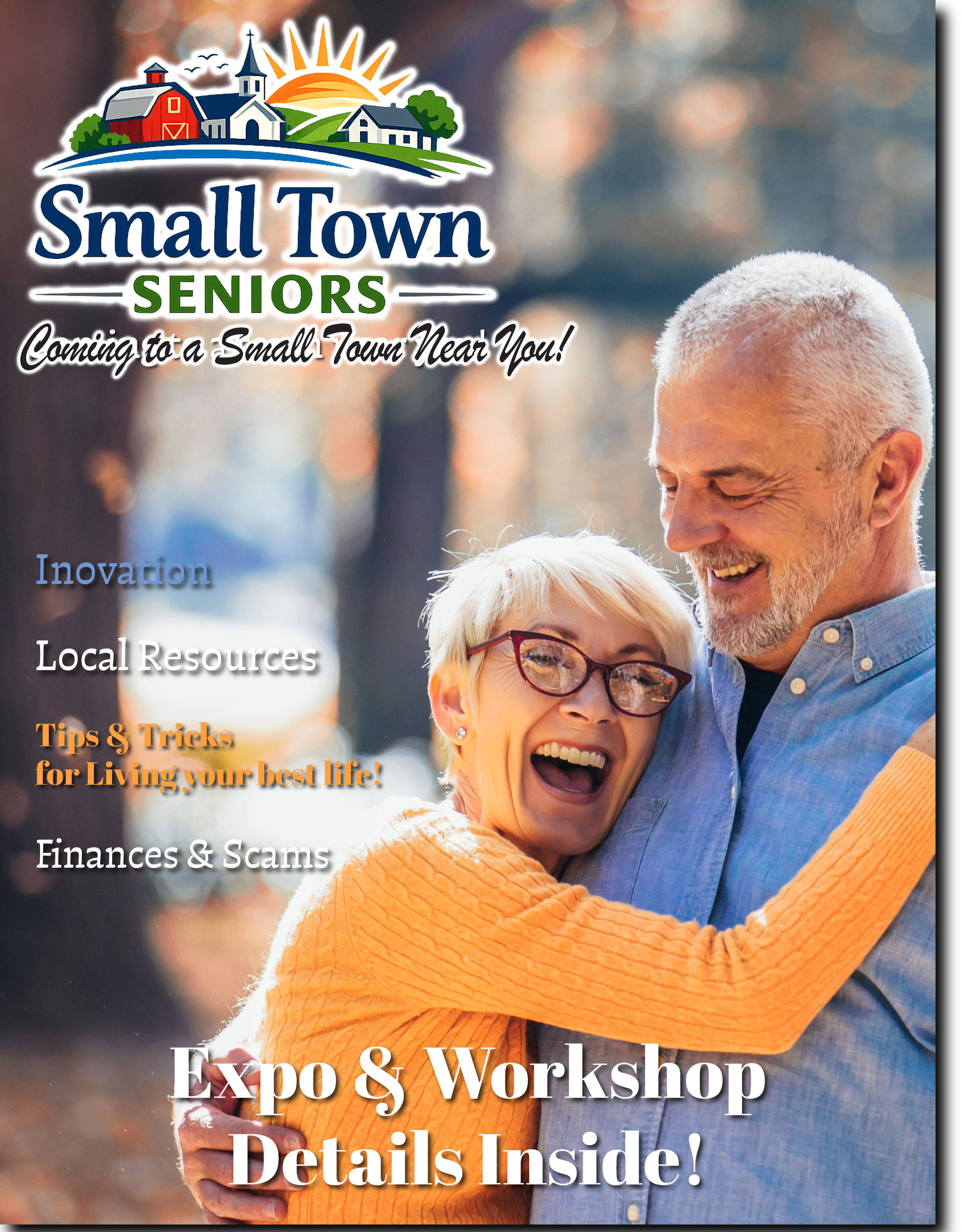 Example cover of Small Town Seniors Magazine